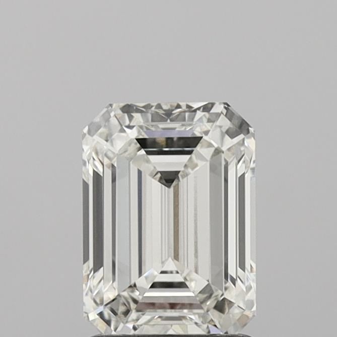1.55 Carat Emerald Shaped, Ideal Cut, H Color, VVS2 Clarity, IGI Certified Lab Grown Diamond