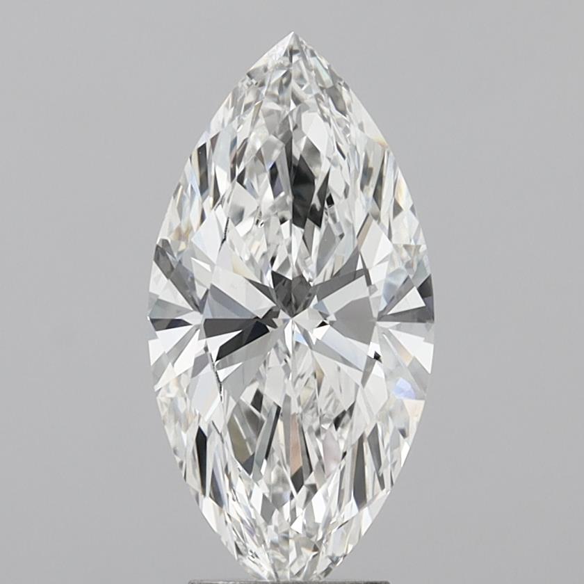 4.08 Carat Marquise Shaped, Ideal Cut, F Color, VVS2 Clarity, IGI Certified Lab Grown Diamond