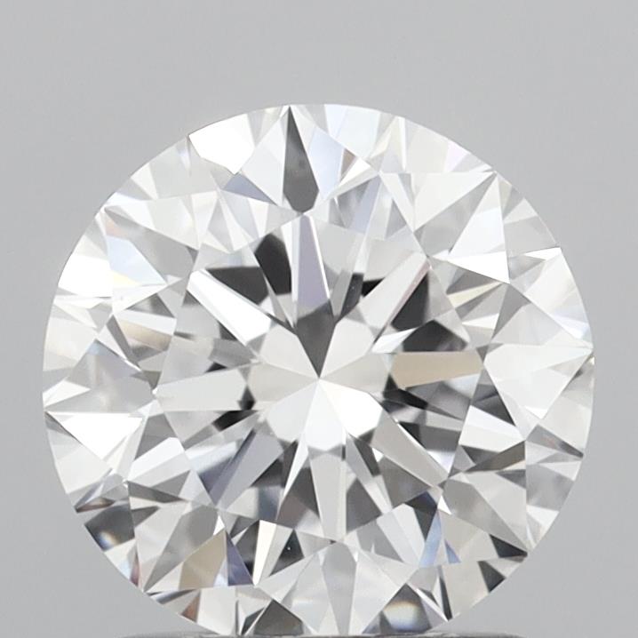 1.50 Carat Round Shaped, Excellent Cut, D Color, VVS2 Clarity, IGI Certified Lab Grown Diamond