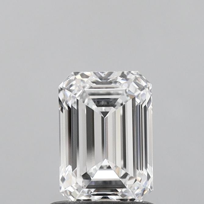 1.06 Carat Emerald Shaped, Ideal Cut, D Color, VVS2 Clarity, IGI Certified Lab Grown Diamond