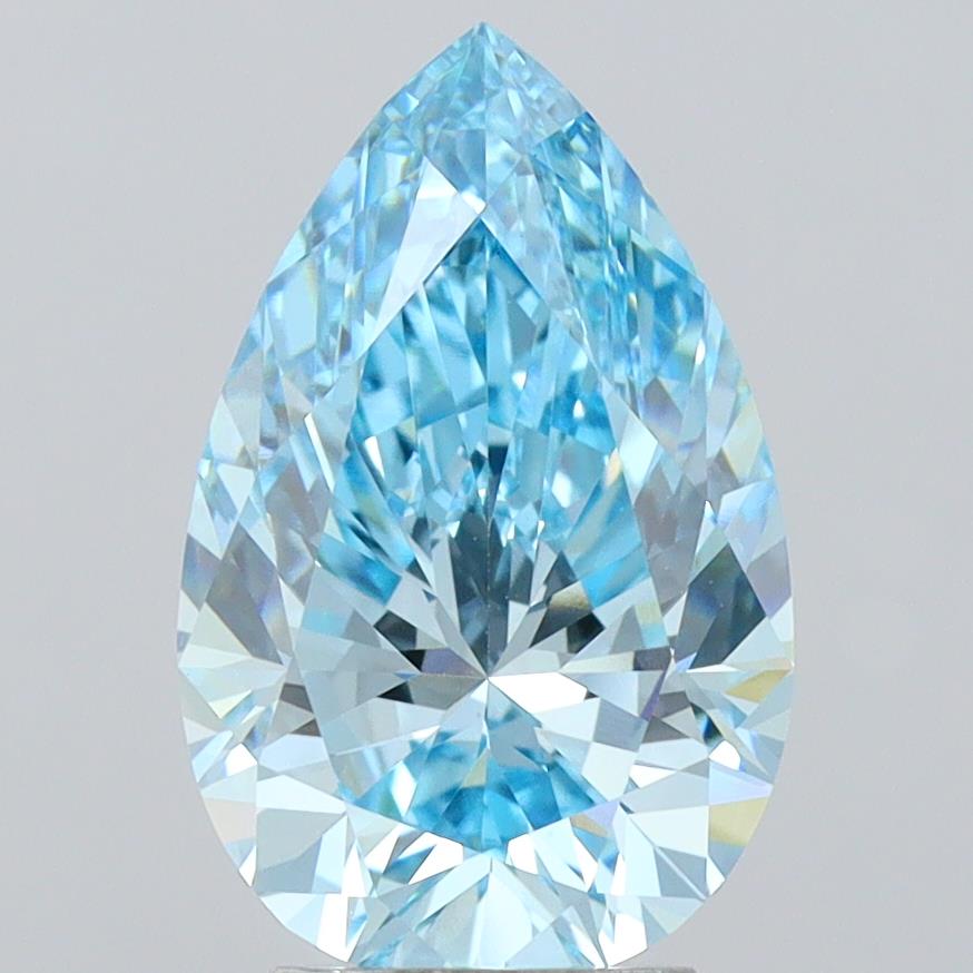 3.81 Carat Pear Shaped, Ideal Cut, VVS2 Clarity, IGI Certified Lab Grown Diamond