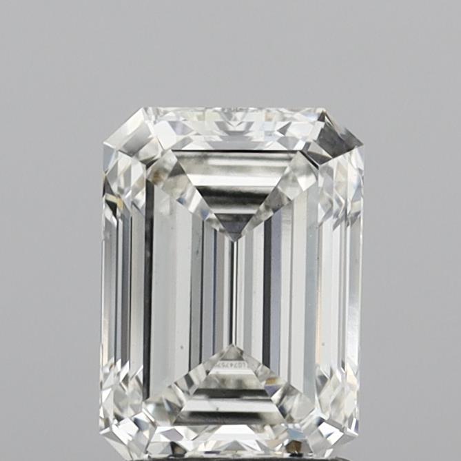 1.93 Carat Emerald Shaped, Ideal Cut, G Color, VS1 Clarity, IGI Certified Lab Grown Diamond