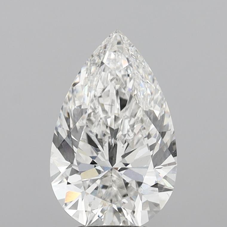 4.00 Carat Pear Shaped, Ideal Cut, F Color, VS1 Clarity, IGI Certified Lab Grown Diamond