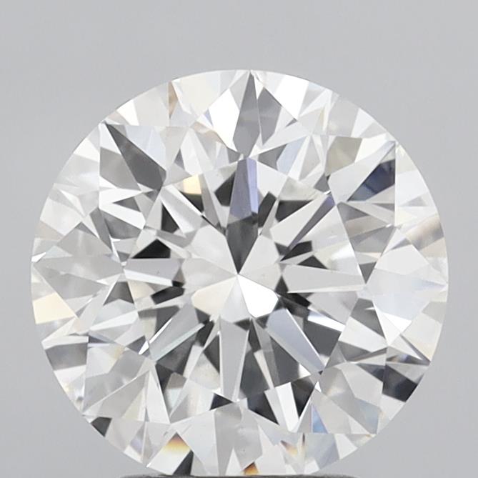 3.01 Carat Round Shaped, Excellent Cut, E Color, VVS2 Clarity, IGI Certified Lab Grown Diamond