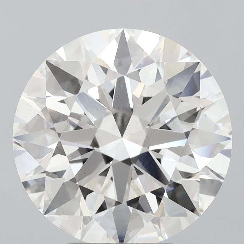 6.07 Carat Round Shaped, Ideal Cut, E Color, VVS2 Clarity, IGI Certified Lab Grown Diamond
