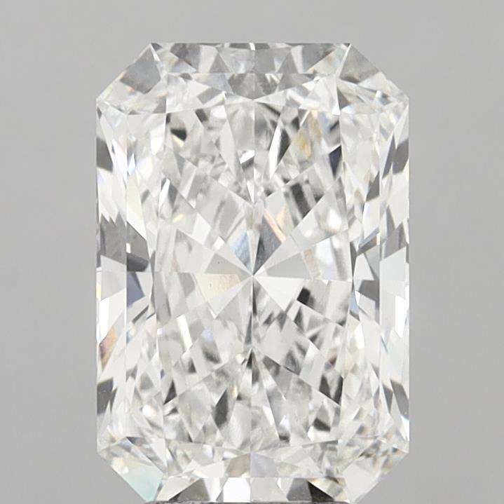 6.10 Carat Radiant Shaped, Ideal Cut, F Color, VVS2 Clarity, IGI Certified Lab Grown Diamond