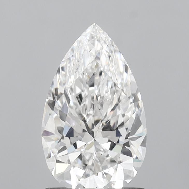 1.46 Carat Pear Shaped, Ideal Cut, E Color, VS2 Clarity, IGI Certified Lab Grown Diamond