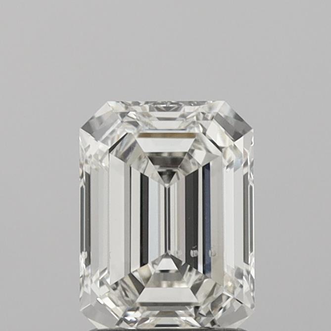 1.54 Carat Emerald Shaped, Ideal Cut, H Color, VS2 Clarity, IGI Certified Lab Grown Diamond