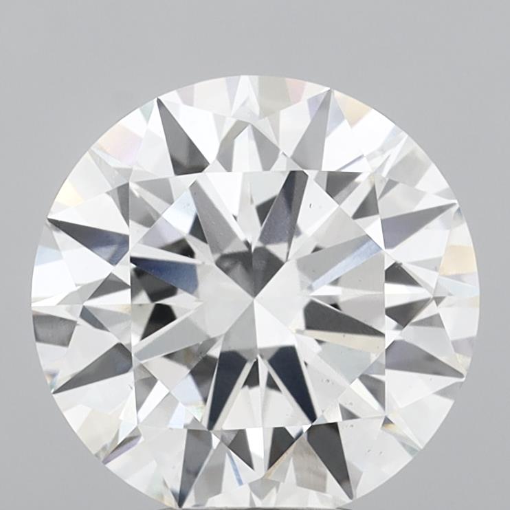 4.70 Carat Round Shaped, Excellent Cut, F Color, VS2 Clarity, IGI Certified Lab Grown Diamond