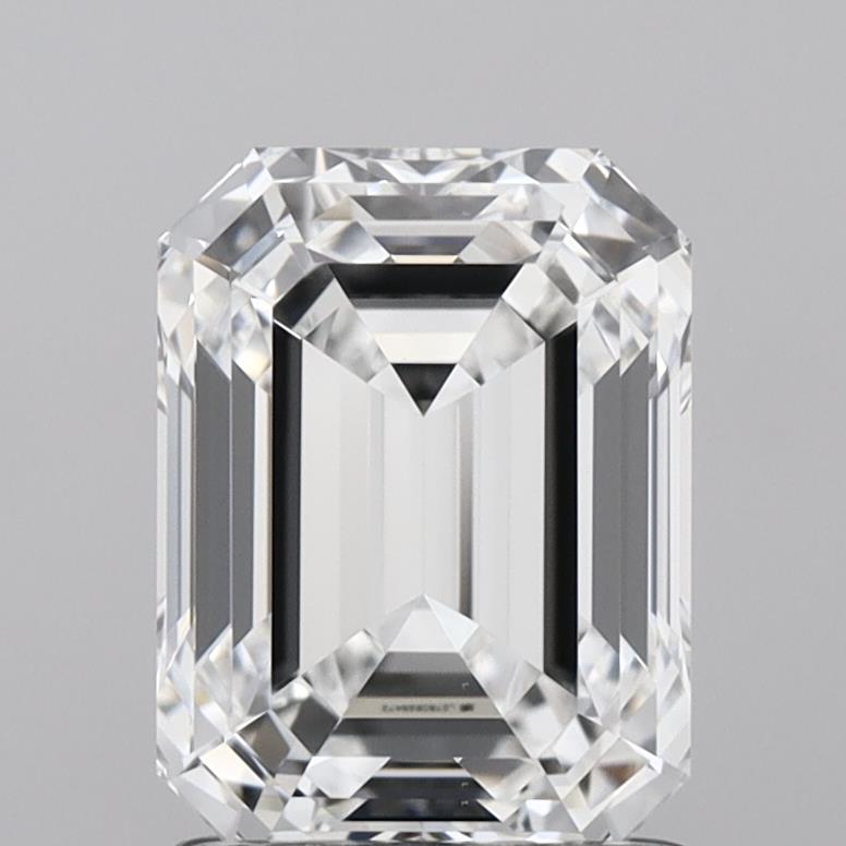 2.03 Carat Emerald Shaped, Very Good Cut, D Color, VS1 Clarity, IGI Certified Lab Grown Diamond