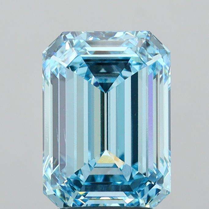 2.91 Carat Emerald Shaped, Ideal Cut, VS2 Clarity, IGI Certified Lab Grown Diamond