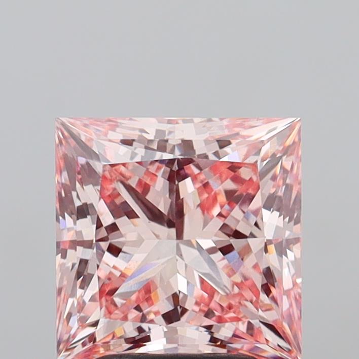 2.98 Carat Princess Shaped, Ideal Cut, VS1 Clarity, IGI Certified Lab Grown Diamond