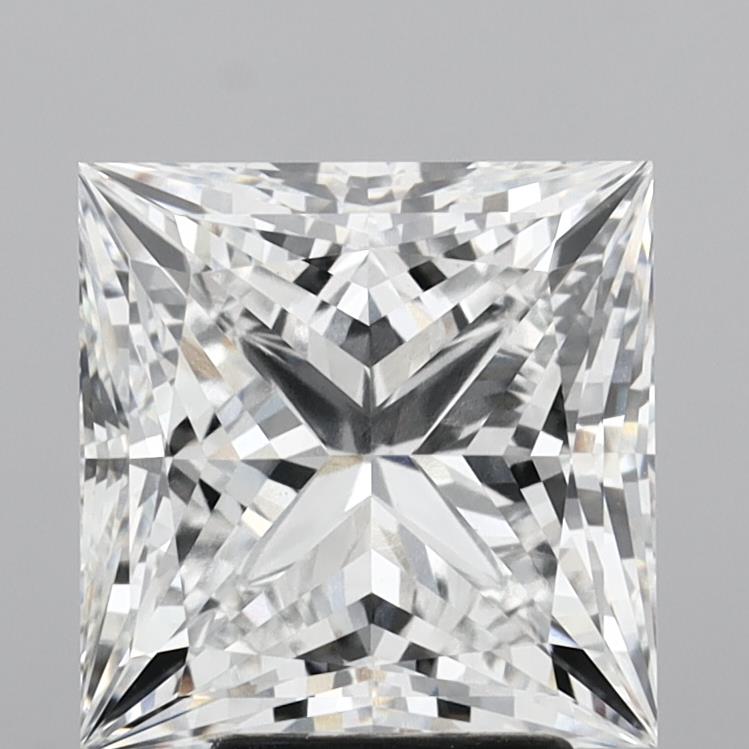4.98 Carat Princess Shaped, Ideal Cut, E Color, VVS2 Clarity, IGI Certified Lab Grown Diamond