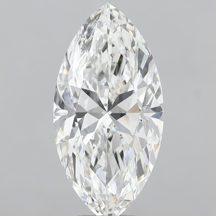 6.05 Carat Marquise Shaped, Ideal Cut, F Color, VVS2 Clarity, IGI Certified Lab Grown Diamond