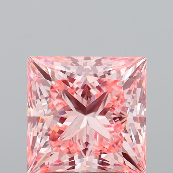2.99 Carat Princess Shaped, Ideal Cut, VS1 Clarity, IGI Certified Lab Grown Diamond