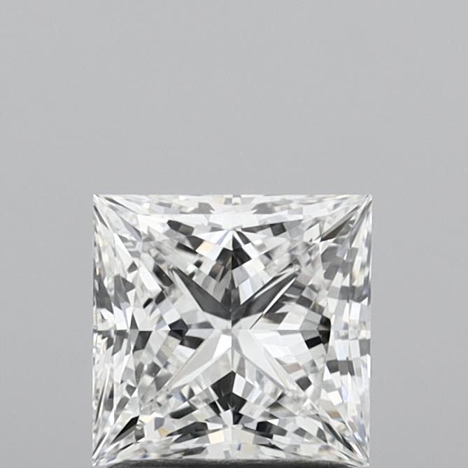 1.50 Carat Princess Shaped, Ideal Cut, F Color, VVS2 Clarity, IGI Certified Lab Grown Diamond