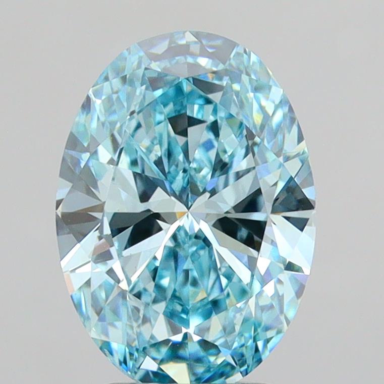 2.95 Carat Oval Shaped, Ideal Cut, VS1 Clarity, IGI Certified Lab Grown Diamond