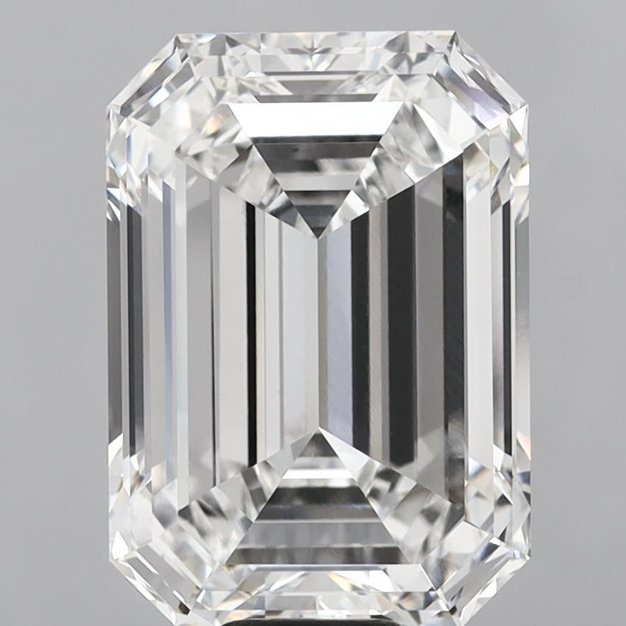 16.56 Carat Emerald Shaped, Ideal Cut, F Color, VS1 Clarity, IGI Certified Lab Grown Diamond