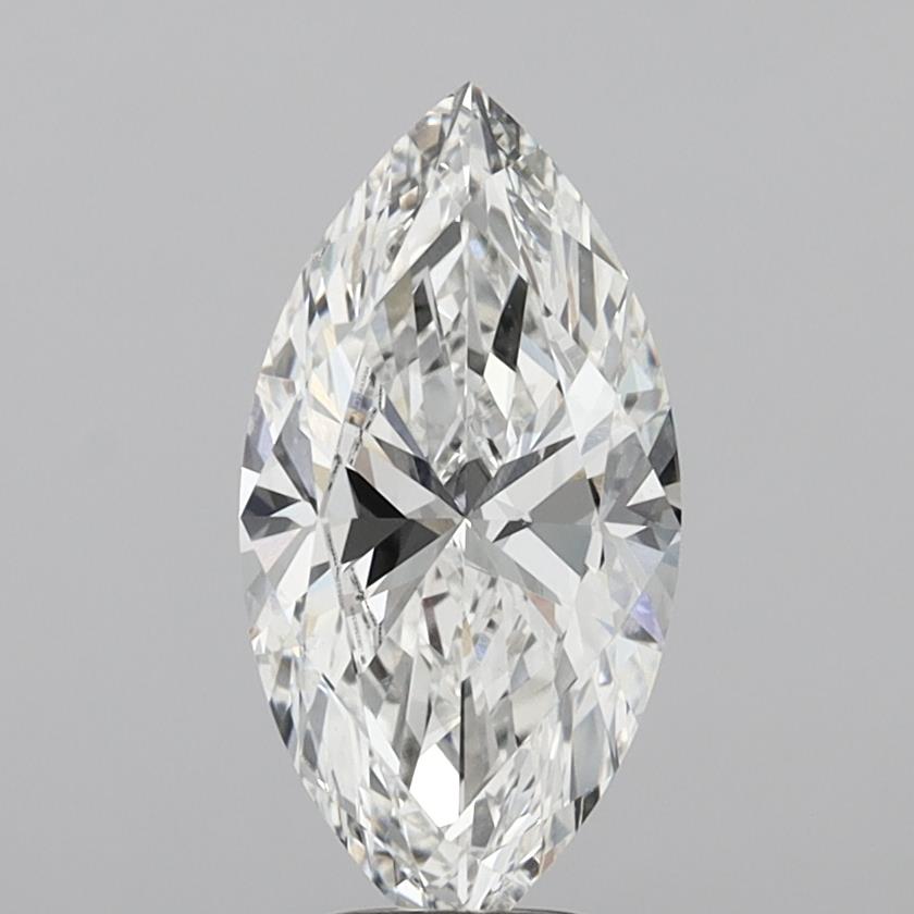 4.04 Carat Marquise Shaped, Ideal Cut, F Color, VVS2 Clarity, IGI Certified Lab Grown Diamond
