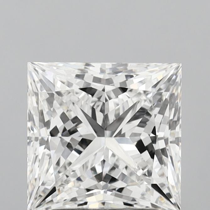 3.02 Carat Princess Shaped, Ideal Cut, E Color, VS1 Clarity, IGI Certified Lab Grown Diamond