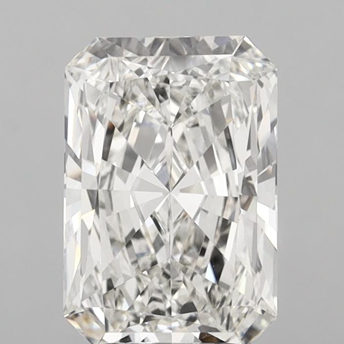 5.08 Carat Radiant Shaped, Ideal Cut, F Color, VVS2 Clarity, IGI Certified Lab Grown Diamond