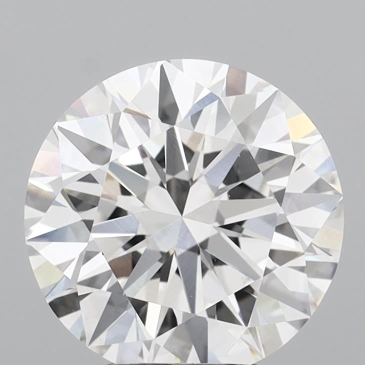 3.99 Carat Round Shaped, Ideal Cut, E Color, VVS2 Clarity, IGI Certified Lab Grown Diamond