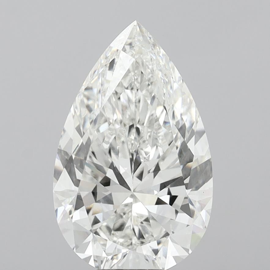7.50 Carat Pear Shaped, Very Good Cut, G Color, VVS2 Clarity, IGI Certified Lab Grown Diamond