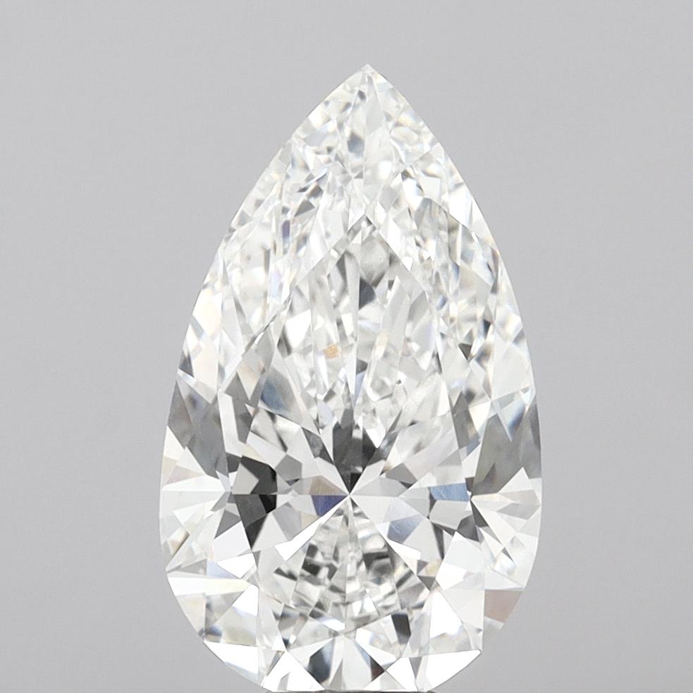 8.53 Carat Pear Shaped, Ideal Cut, E Color, VVS2 Clarity, IGI Certified Lab Grown Diamond