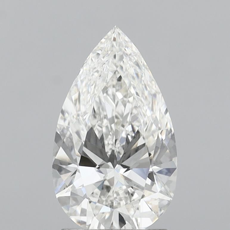 2.07 Carat Pear Shaped, Ideal Cut, G Color, VVS2 Clarity, IGI Certified Lab Grown Diamond