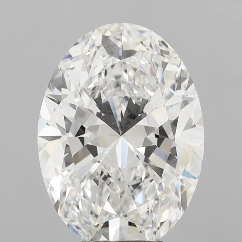 5.01 Carat Oval Shaped, Ideal Cut, F Color, VVS2 Clarity, IGI Certified Lab Grown Diamond