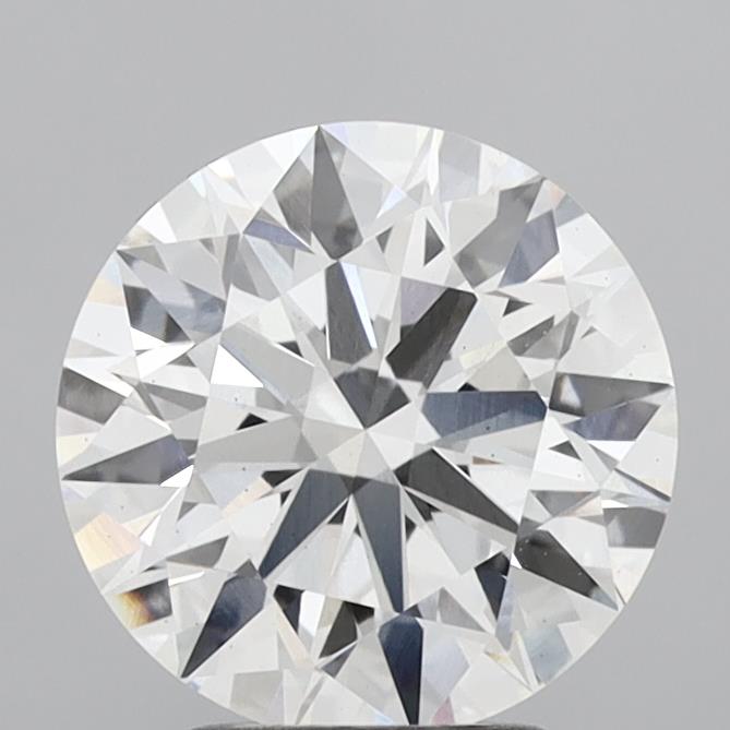 3.07 Carat Round Shaped, Ideal Cut, E Color, VS2 Clarity, IGI Certified Lab Grown Diamond