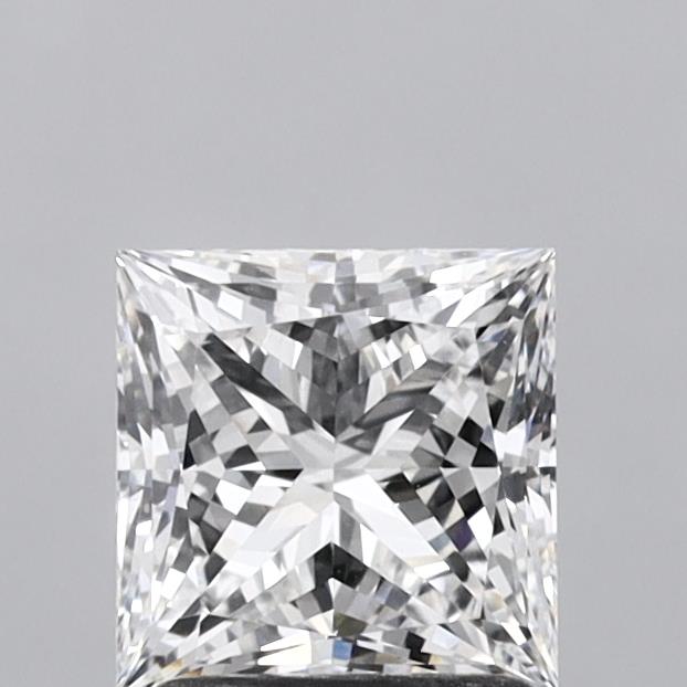 1.56 Carat Princess Shaped, Ideal Cut, D Color, VVS2 Clarity, IGI Certified Lab Grown Diamond