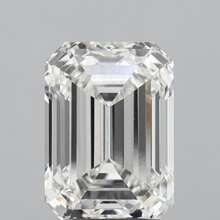 2.75 Carat Emerald Shaped, Ideal Cut, G Color, VS1 Clarity, IGI Certified Lab Grown Diamond