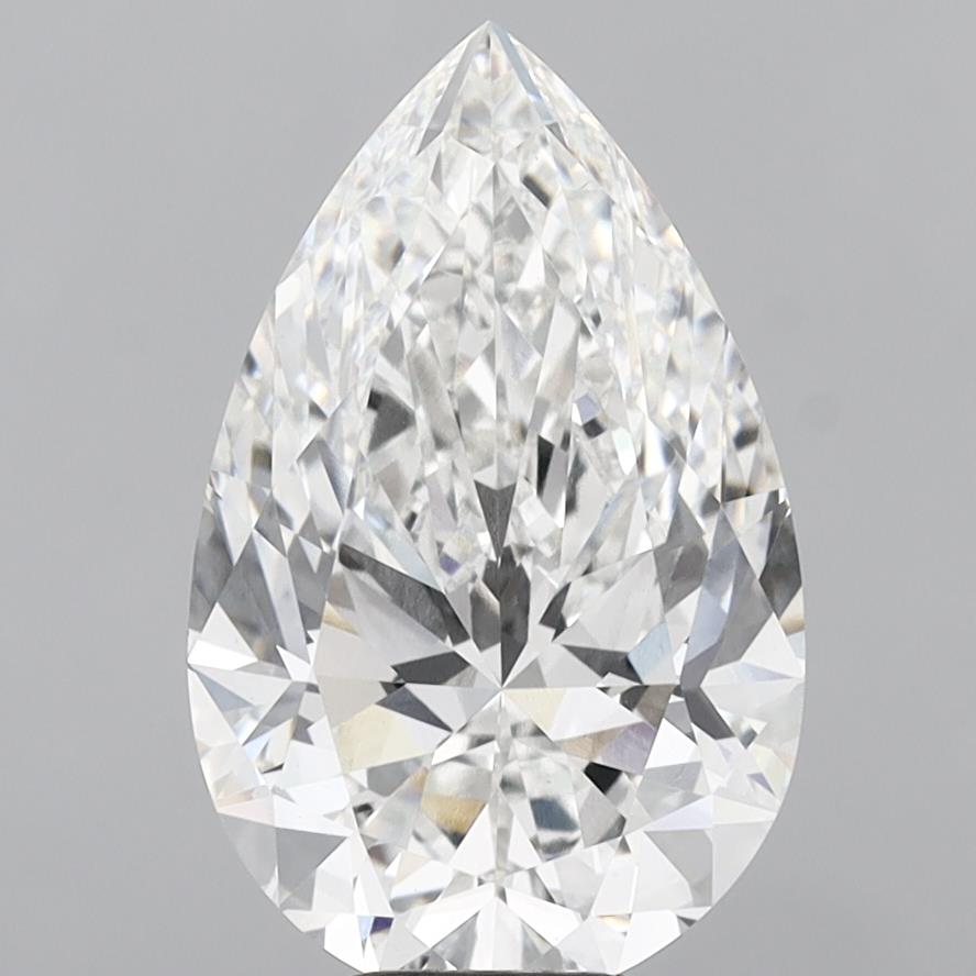9.05 Carat Pear Shaped, Ideal Cut, F Color, VVS2 Clarity, IGI Certified Lab Grown Diamond