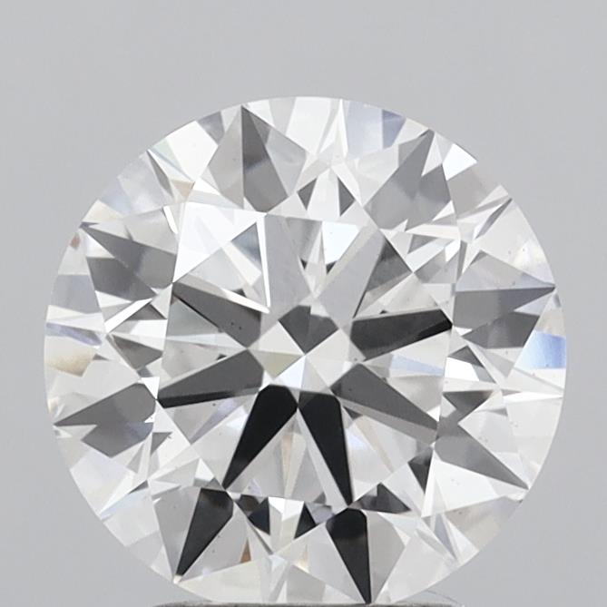 2.82 Carat Round Shaped, Excellent Cut, E Color, VS2 Clarity, IGI Certified Lab Grown Diamond