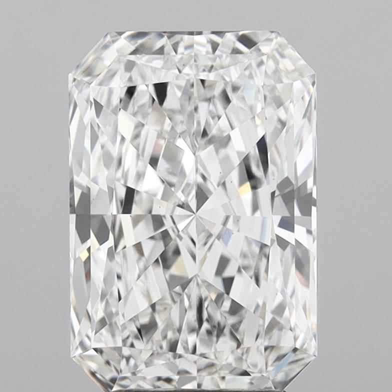 4.08 Carat Radiant Shaped, Ideal Cut, F Color, VS1 Clarity, IGI Certified Lab Grown Diamond