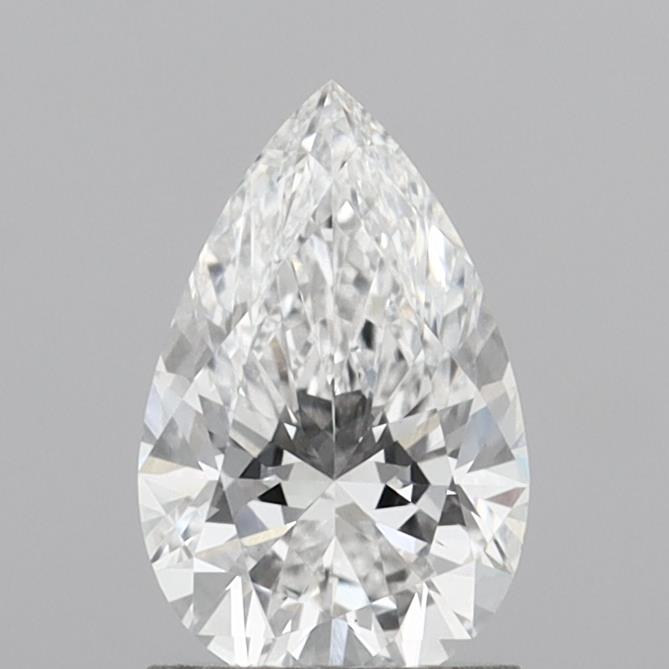 1.35 Carat Pear Shaped, Ideal Cut, D Color, VS1 Clarity, IGI Certified Lab Grown Diamond