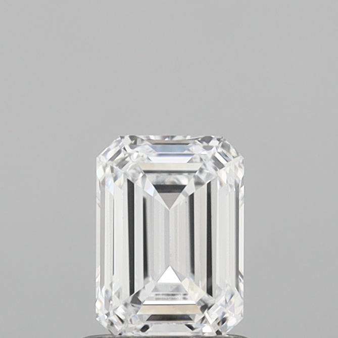 1.00 Carat Emerald Shaped, Ideal Cut, D Color, IF Clarity, IGI Certified Lab Grown Diamond