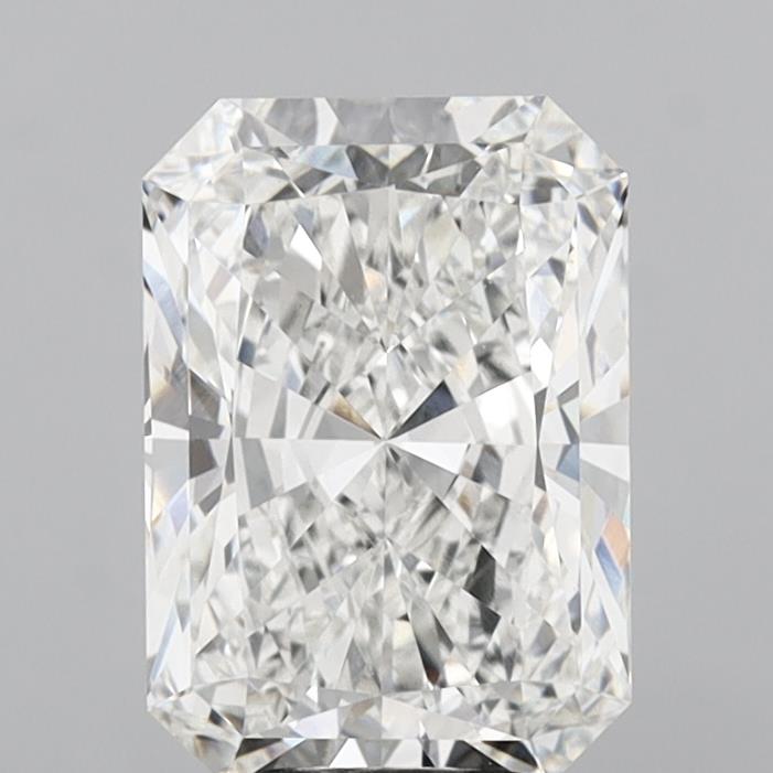 6.04 Carat Radiant Shaped, Ideal Cut, E Color, VVS2 Clarity, IGI Certified Lab Grown Diamond