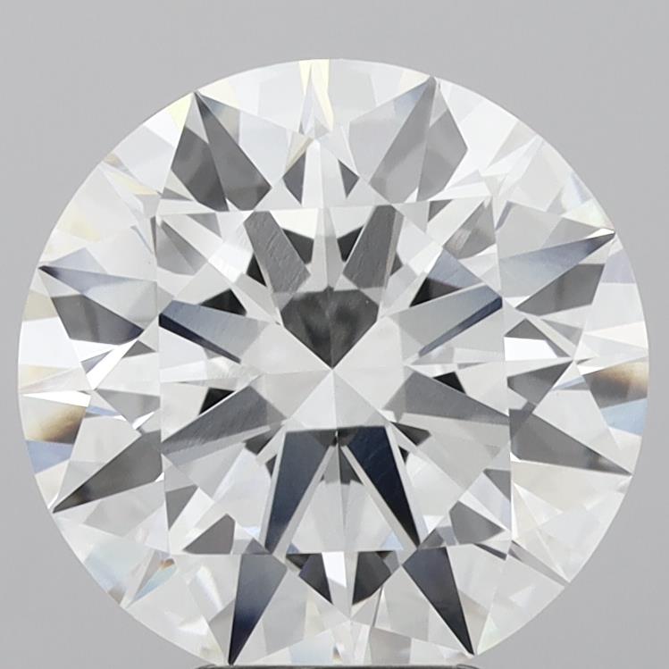 5.29 Carat Round Shaped, Ideal Cut, E Color, VVS2 Clarity, IGI Certified Lab Grown Diamond