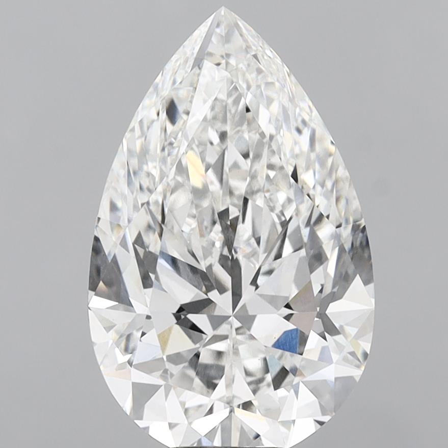 10.05 Carat Pear Shaped, Ideal Cut, F Color, VVS2 Clarity, IGI Certified Lab Grown Diamond