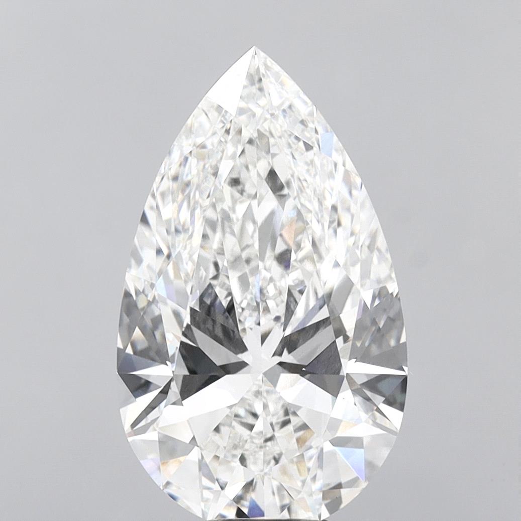10.10 Carat Pear Shaped, Ideal Cut, F Color, VVS2 Clarity, IGI Certified Lab Grown Diamond