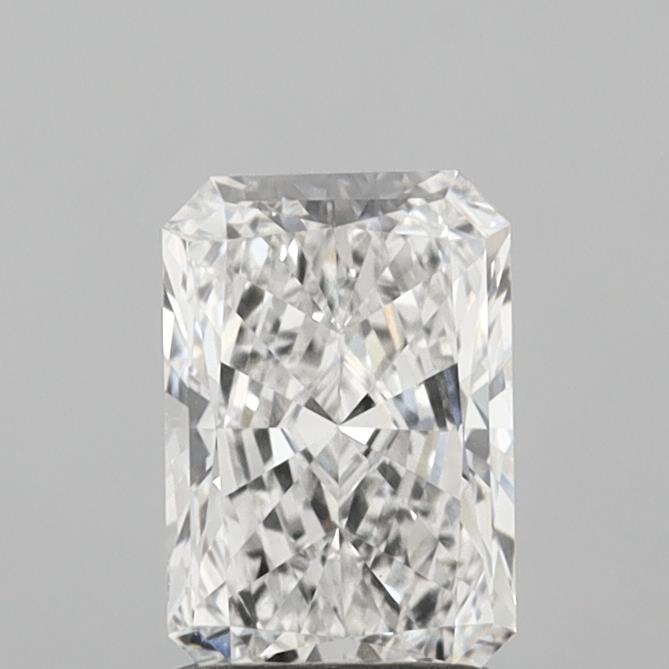 1.58 Carat Radiant Shaped, Excellent Cut, E Color, VS1 Clarity, IGI Certified Lab Grown Diamond