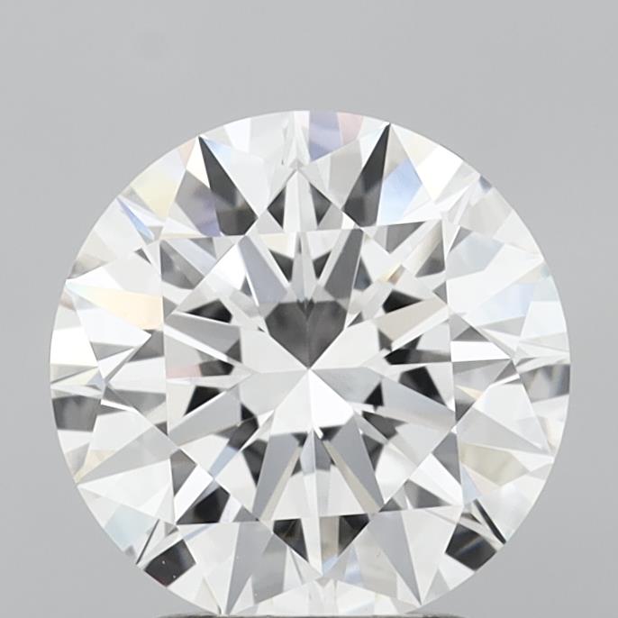 2.53 Carat Round Shaped, Excellent Cut, D Color, VVS2 Clarity, IGI Certified Lab Grown Diamond