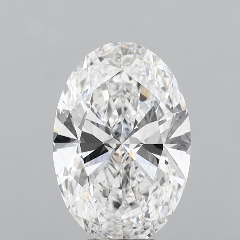 4.04 Carat Oval Shaped, Ideal Cut, D Color, VS2 Clarity, IGI Certified Lab Grown Diamond