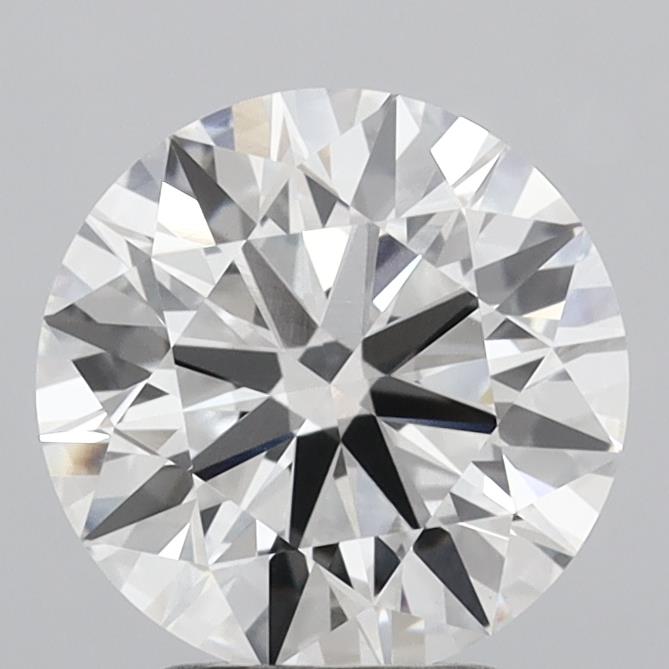 3.07 Carat Round Shaped, Ideal Cut, F Color, VVS2 Clarity, IGI Certified Lab Grown Diamond