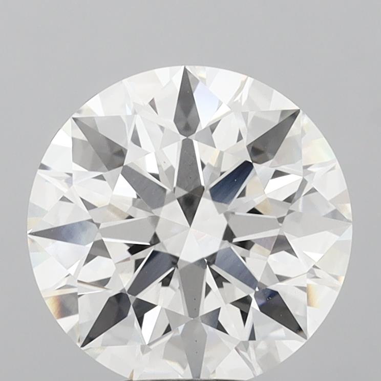 6.05 Carat Round Shaped, Ideal Cut, F Color, VS1 Clarity, IGI Certified Lab Grown Diamond