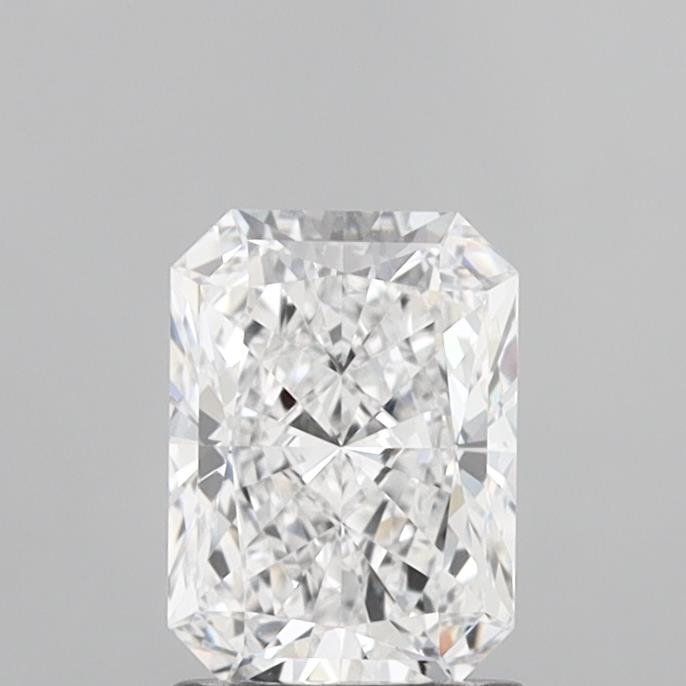 1.41 Carat Radiant Shaped, Ideal Cut, D Color, VVS2 Clarity, IGI Certified Lab Grown Diamond
