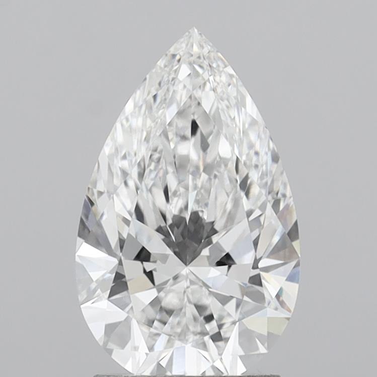 2.09 Carat Pear Shaped, Ideal Cut, E Color, VVS1 Clarity, IGI Certified Lab Grown Diamond