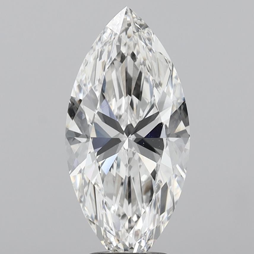 3.47 Carat Marquise Shaped, Ideal Cut, F Color, VVS1 Clarity, IGI Certified Lab Grown Diamond